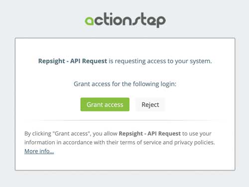 Allow Repsight access