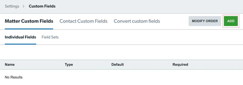 Matter Custom Field